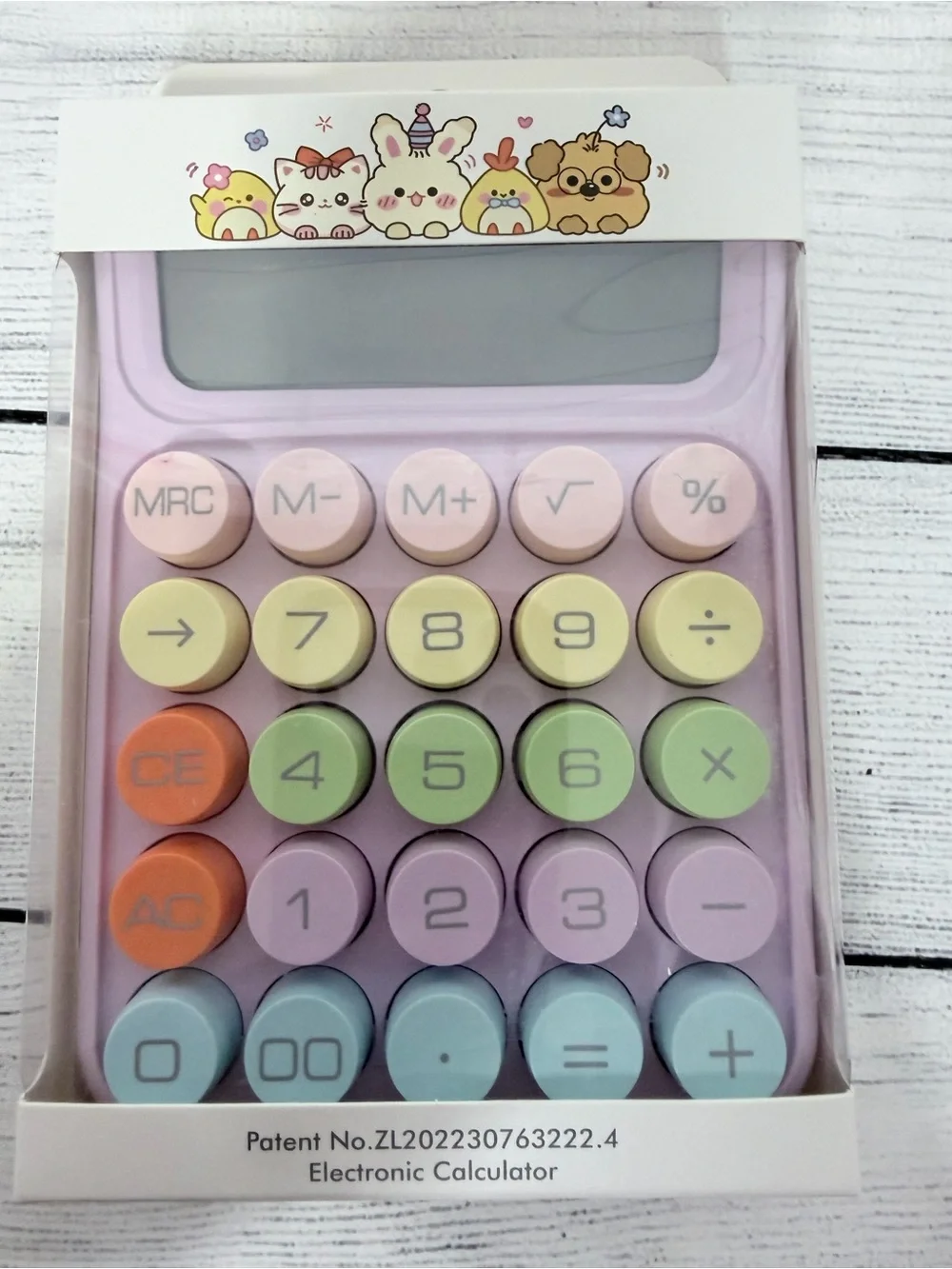💛Calculator with Multicolor Buttons💜🩵